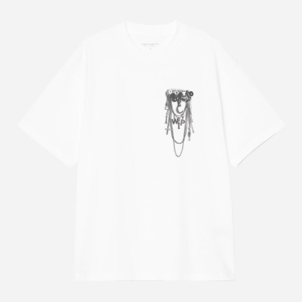 Carhartt WIP Women's Inverted Charm Tee - White Carhartt WIP Women's Inverted Charm Tee - White