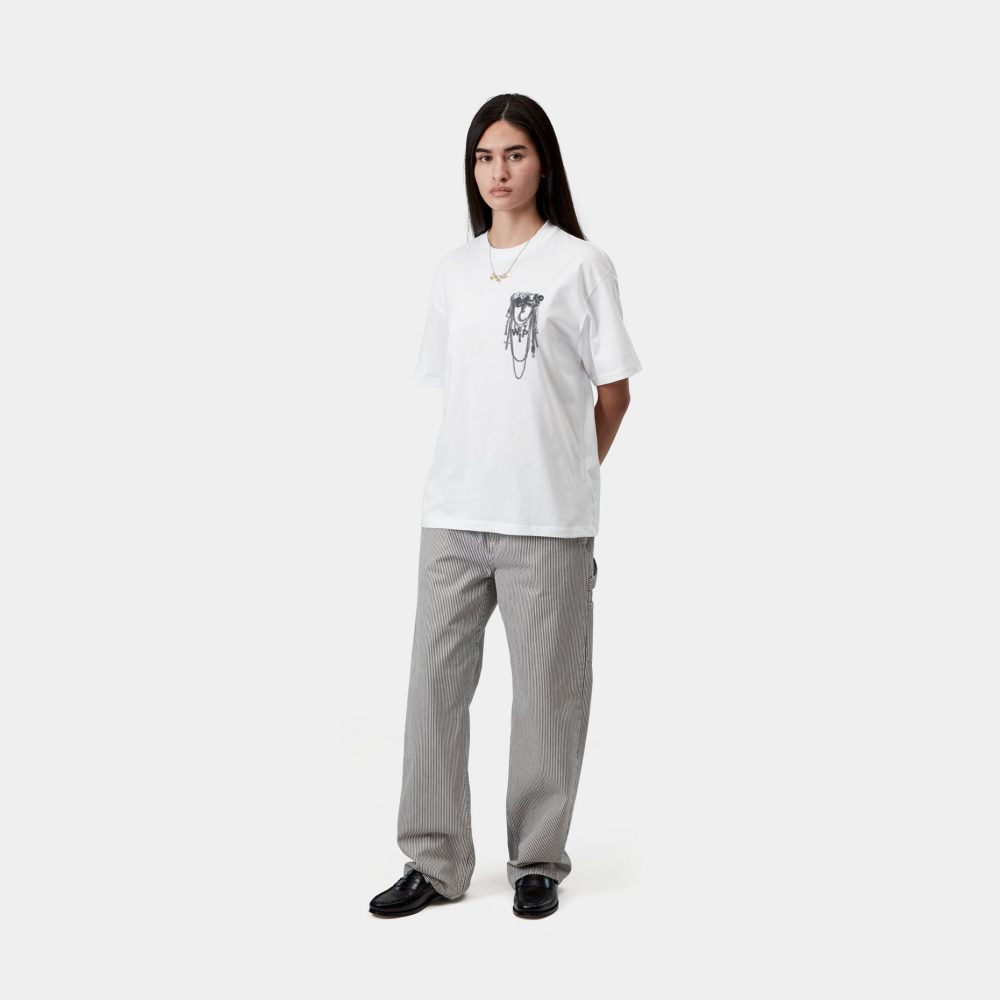 Carhartt WIP Women's Inverted Charm Tee - White