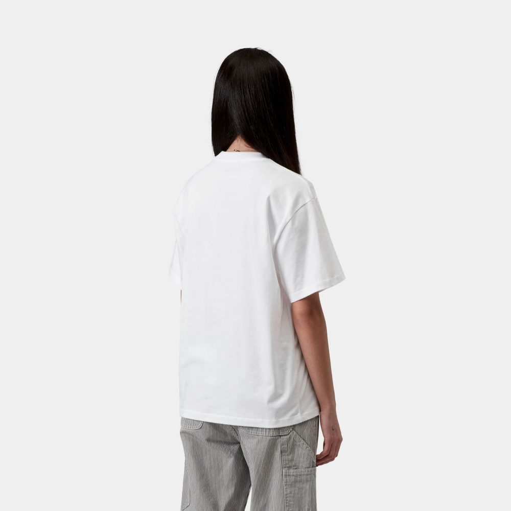 Carhartt WIP Women's Inverted Charm Tee - White Carhartt WIP Women's Inverted Charm Tee - White