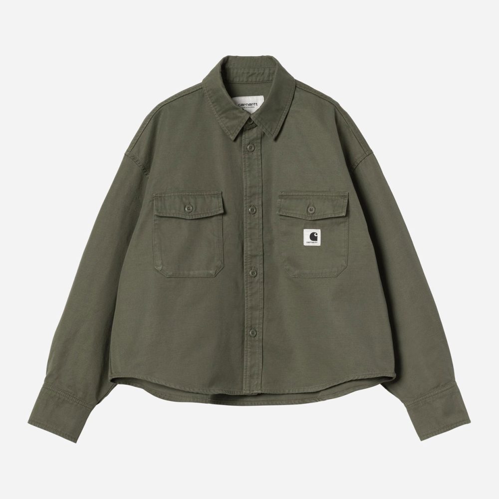 Carhartt WIP Women's Kelly Shirt Jac - Leaf/Rinsed