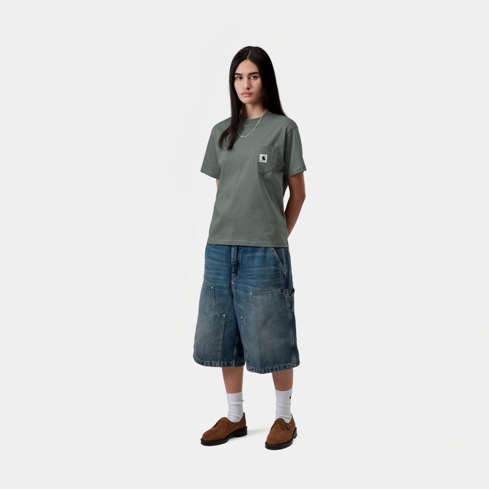 Carhartt WIP Women's Pocket Tee - Velvet Green