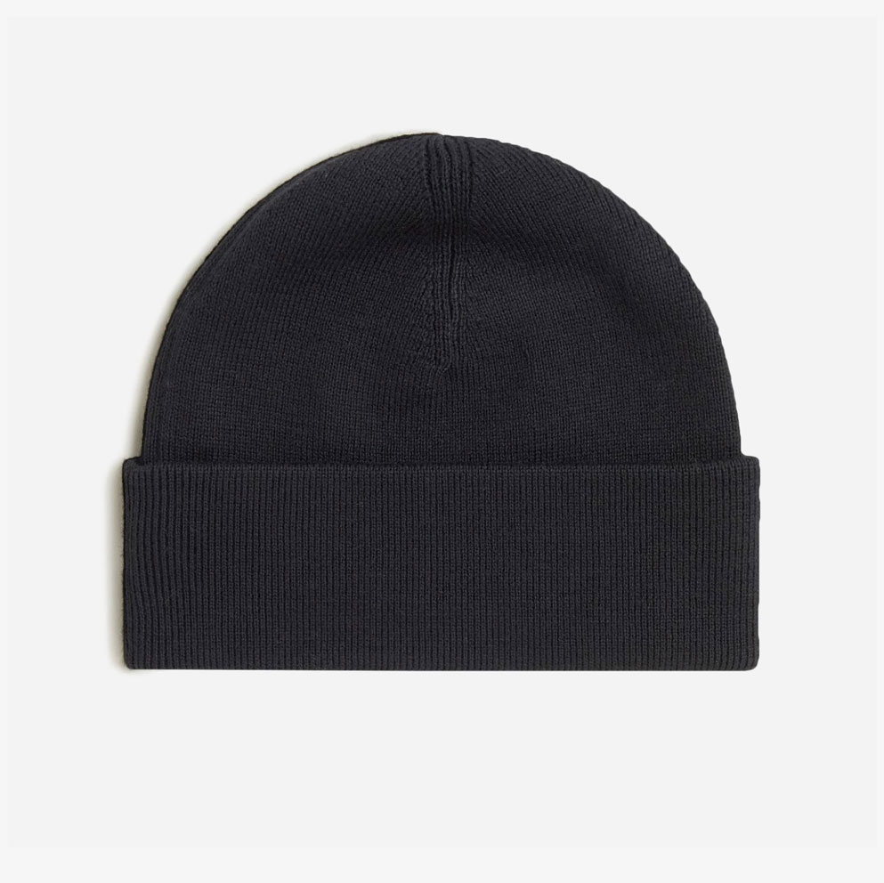 Fred Perry Classic Beanie - Black/Laural Wreath Green