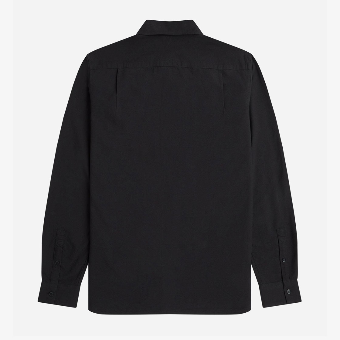 Fred Perry Long Sleeve Oxford Shirt - Black