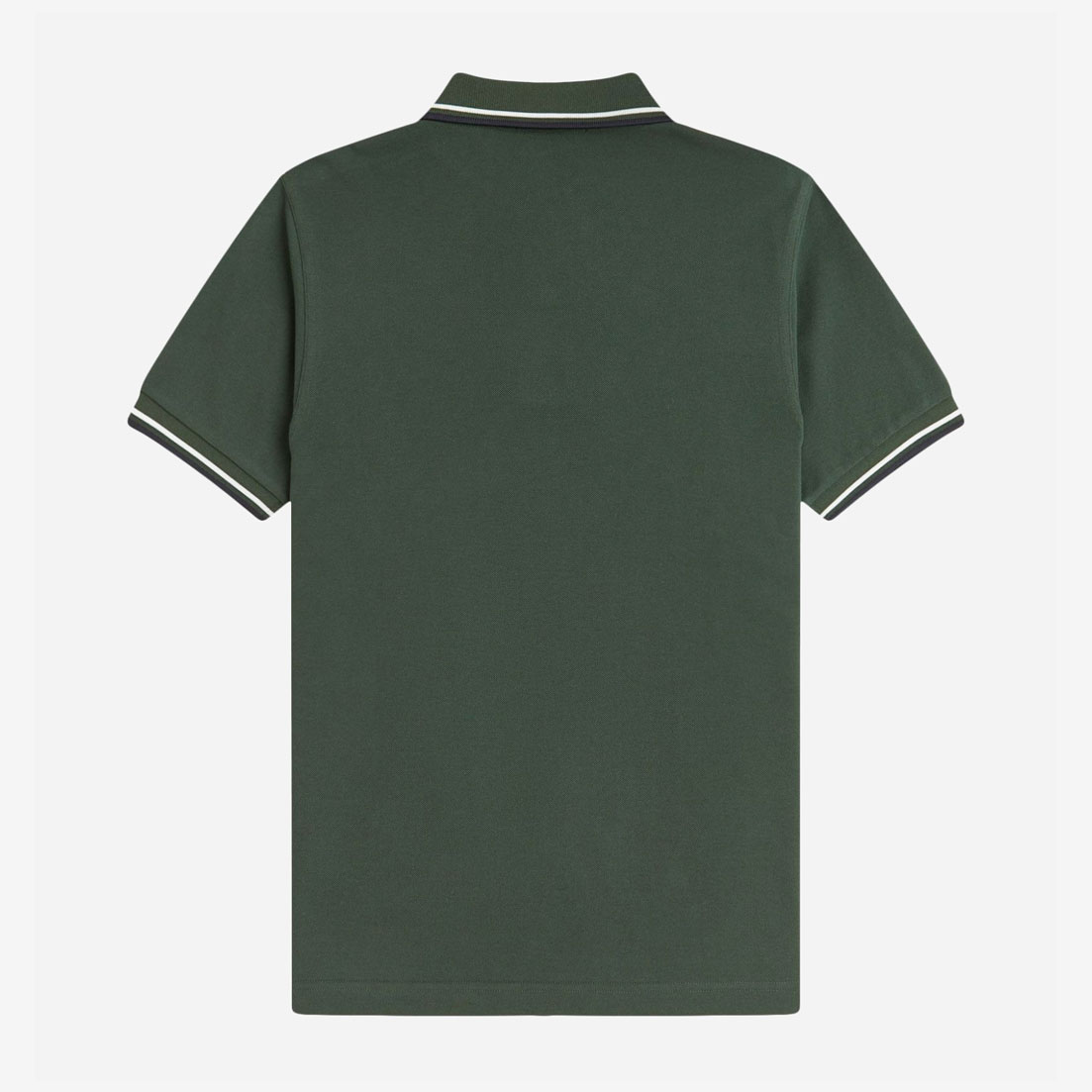 Fred Perry Twin Tipped Polo - Court Green/Snow White/Navy