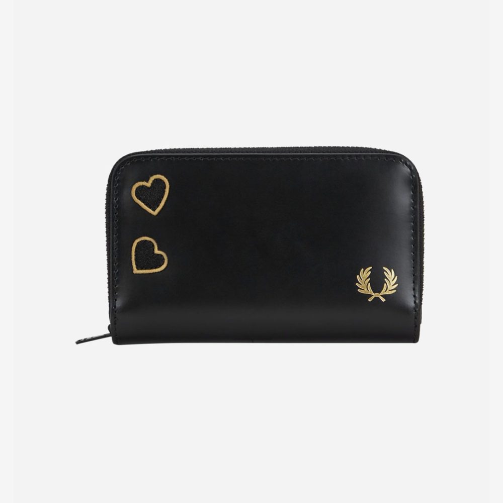 Fred Perry Women's x Amy Winehouse Box Leather Wallet - Black