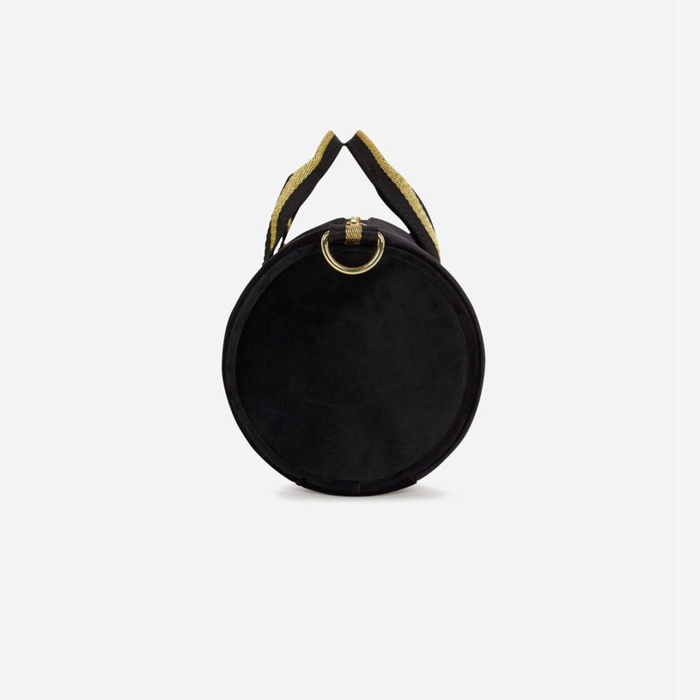 Fred Perry Women's x Amy Winehouse Mini Velour Barrel Bag - Black Fred Perry Women's x Amy Winehouse Mini Velour Barrel Bag - Black