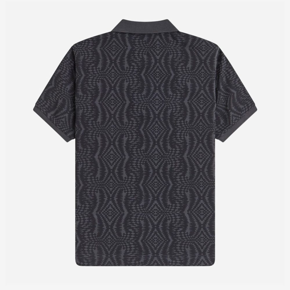 Fred Perry Women's x Amy Winehouse Printed Polo - Anchor Grey Fred Perry Women's x Amy Winehouse Printed Polo - Anchor Grey