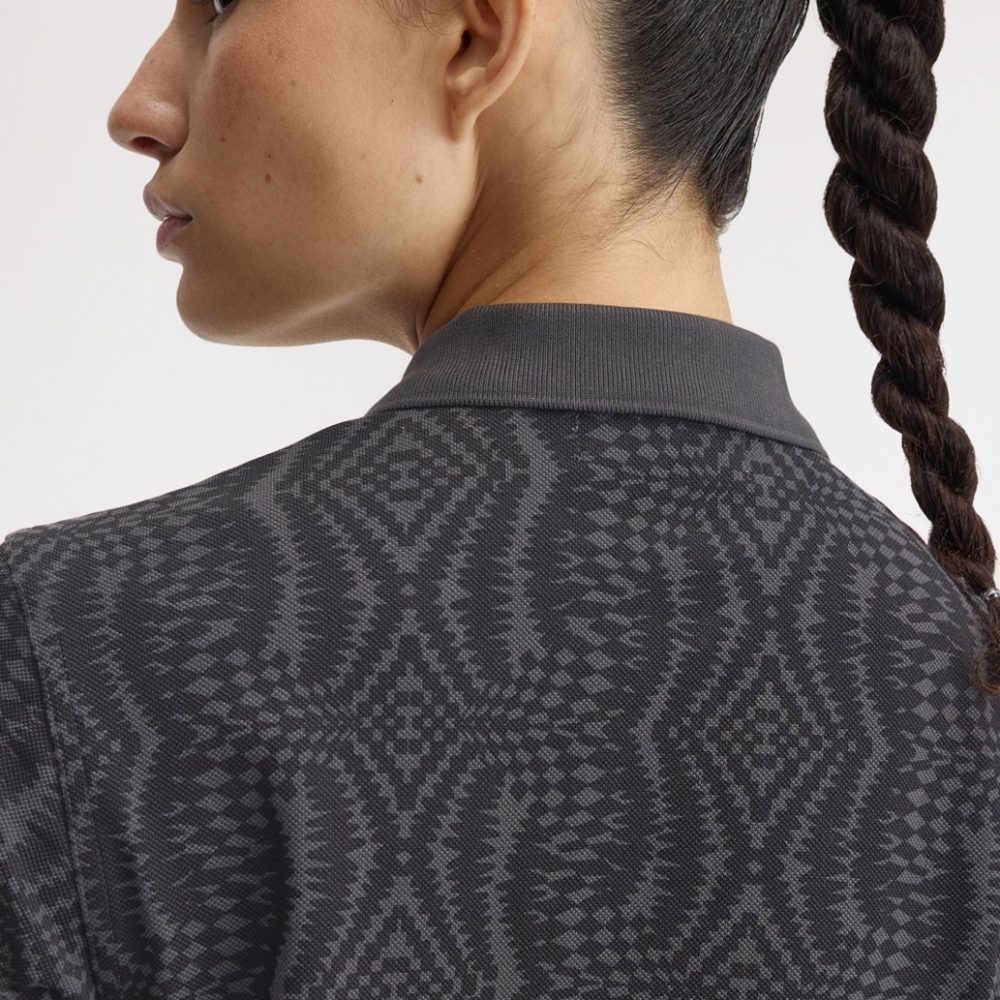Fred Perry Women's x Amy Winehouse Printed Polo - Anchor Grey