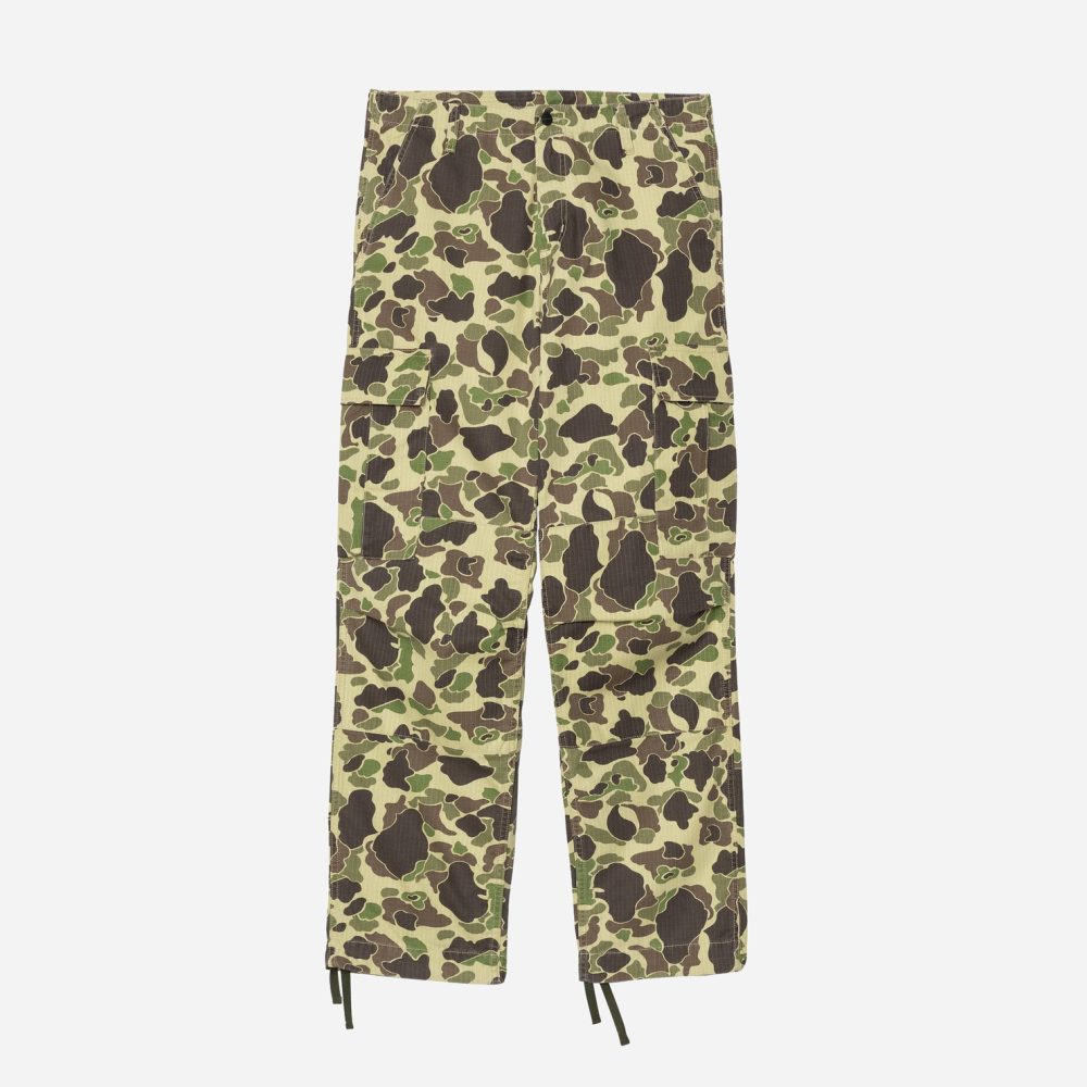 Carhartt WIP Duck Cargo Pant - Camo Duck/Green Stone Washed