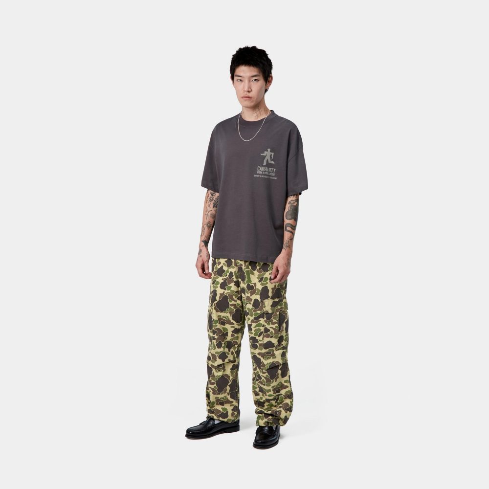 Carhartt WIP Duck Cargo Pant - Camo Duck/Green Stone Washed