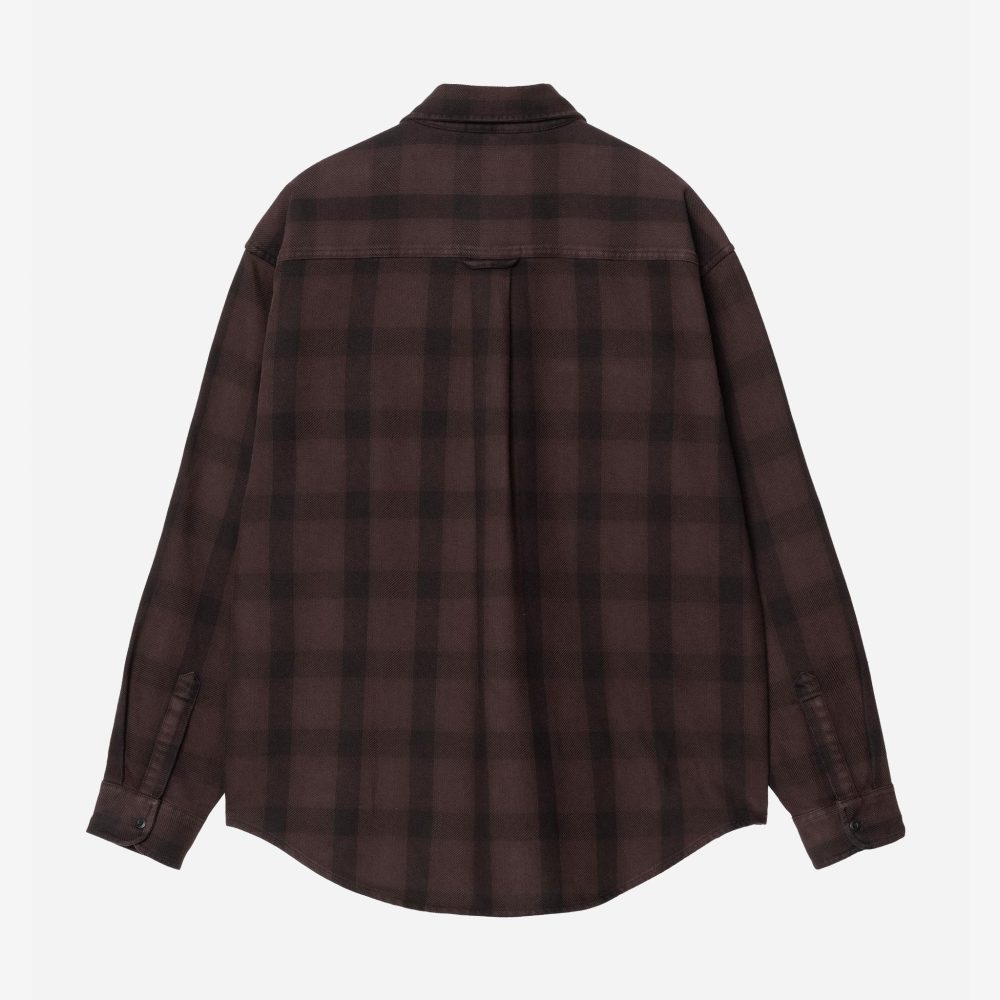 Carhartt WIP Long Sleeve Edmands Shirt - Edmands Check/Natural/Palisander
