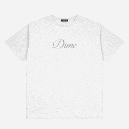 Dime Cursive Tee - Ash Dime Cursive Tee - Ash