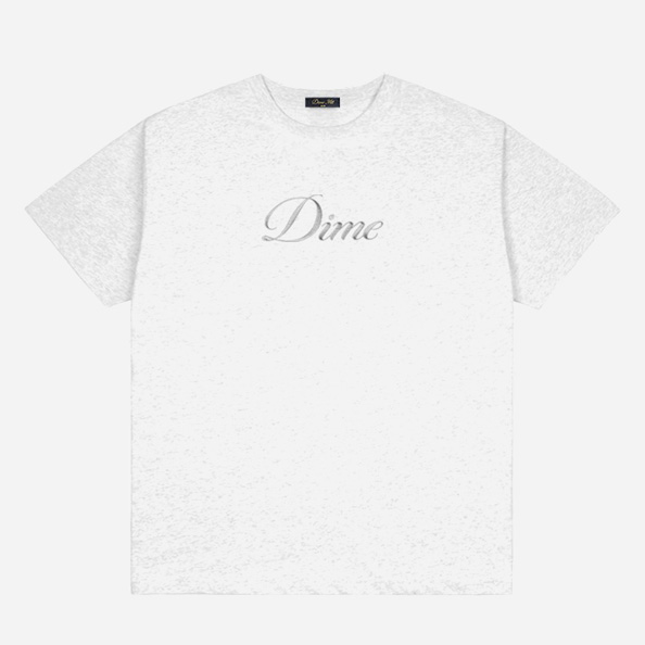 Dime Cursive Tee - Ash