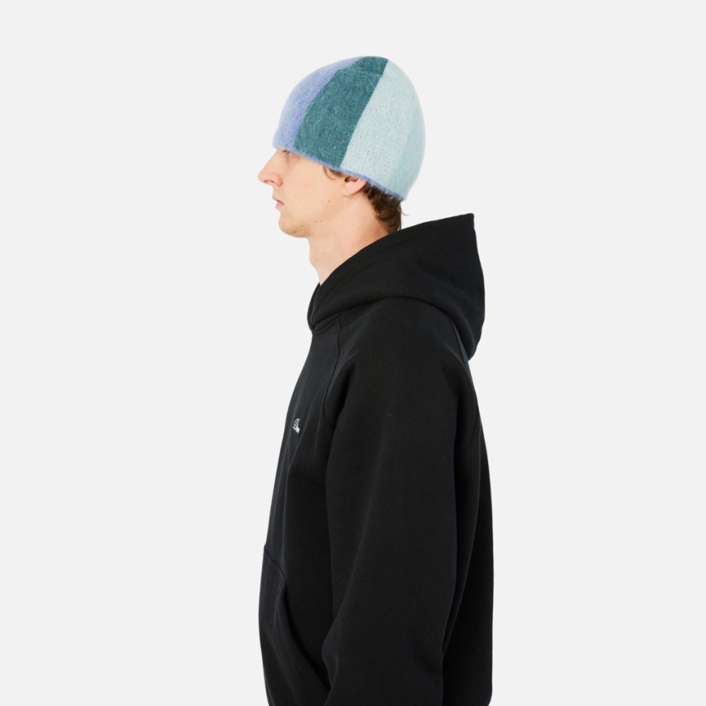 Dime Mohair Skully Beanie - Blue Multi