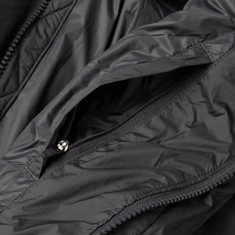 Dime Pleated Puffer Jacket - Charcoal