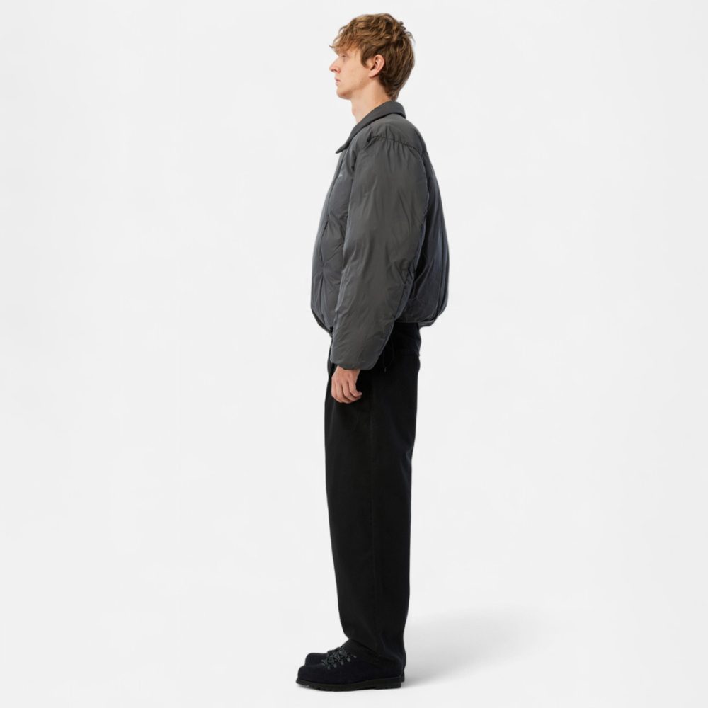 Dime Pleated Puffer Jacket - Charcoal