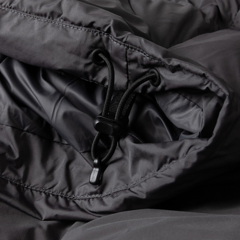 Dime Pleated Puffer Jacket - Charcoal