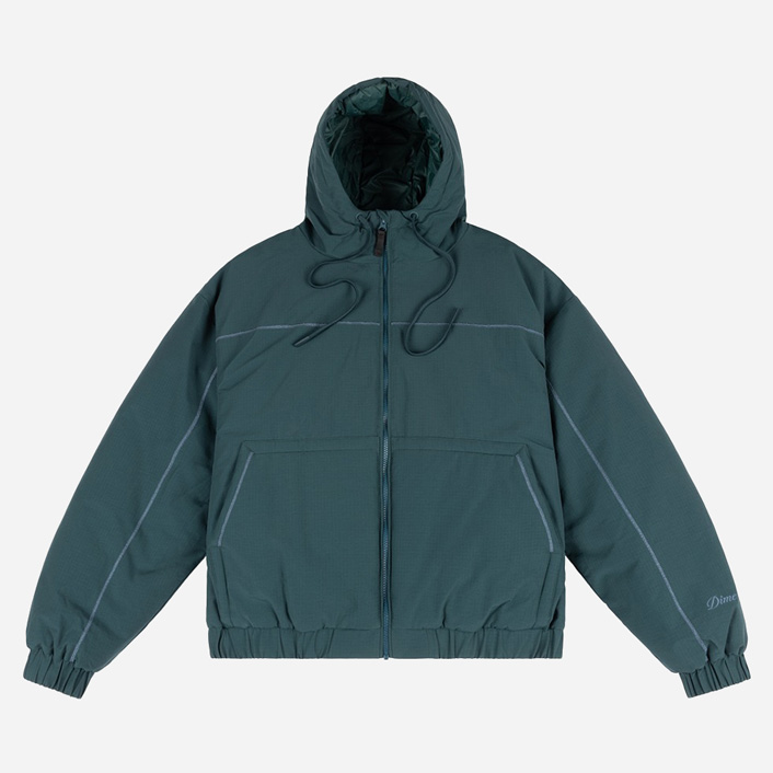 Dime Quilted Ripstop Puffer Jacket - Emerald