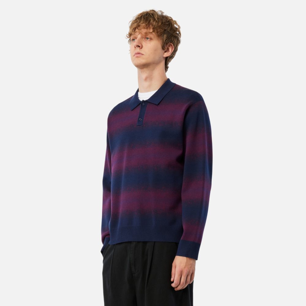 Dime Striped Rugby Knit - Navy/Multi