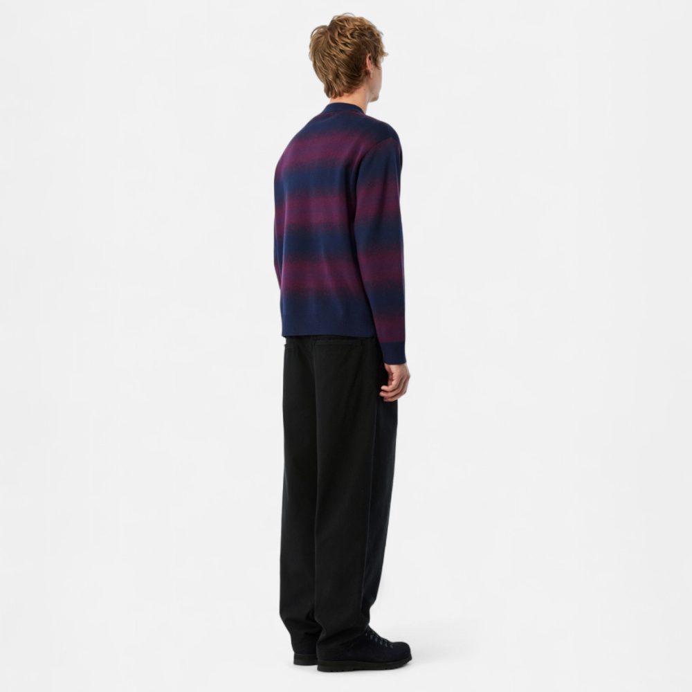 Dime Striped Rugby Knit - Navy/Multi
