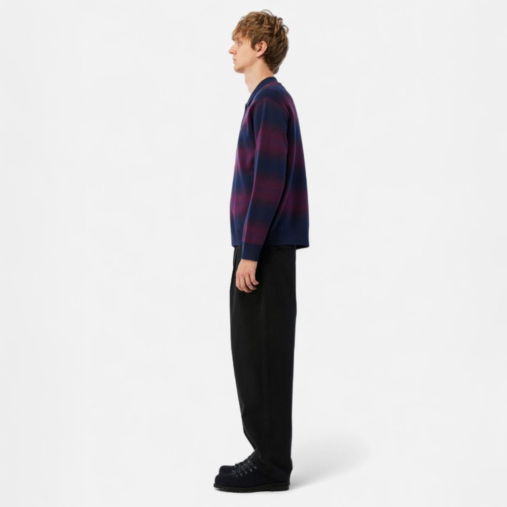 Dime Striped Rugby Knit - Navy/Multi