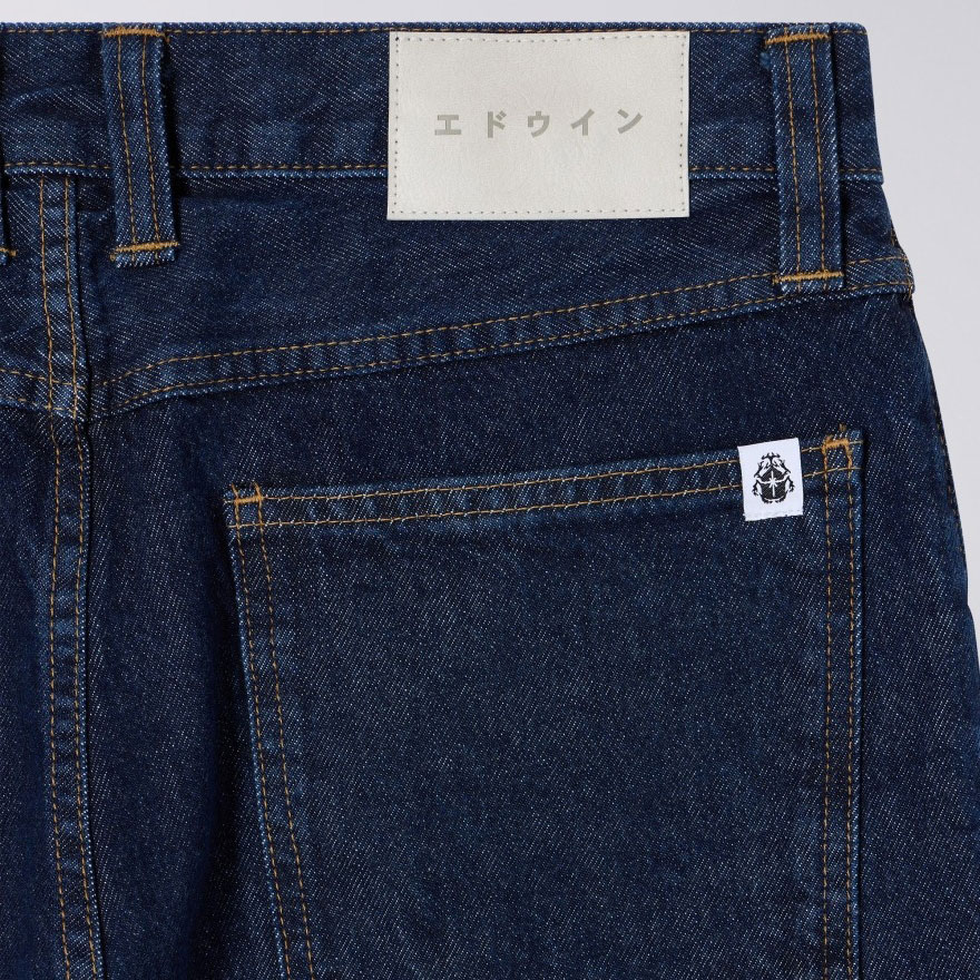 Edwin Arctic Blue 14.6oz Relaxed Tapered Tyrell Pant - Blue Dark/Marble Wash Edwin Arctic Blue 14.6oz Relaxed Tapered Tyrell Pant - Blue Dark/Marble Wash