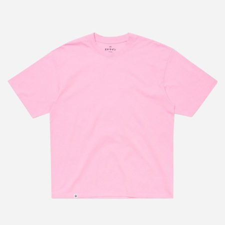 Edwin Oversize Basic Tee - Begonia Pink/Garment Washed