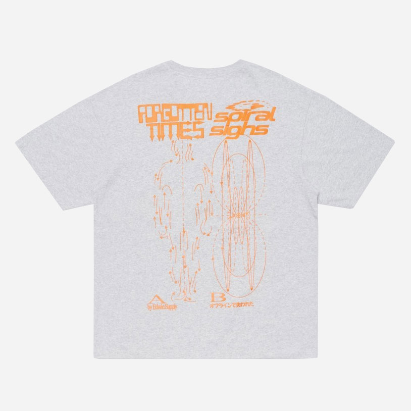 Edwin Spiral Sighs Tee - Grey Marl/Garment Washed Edwin Spiral Sighs Tee - Grey Marl/Garment Washed