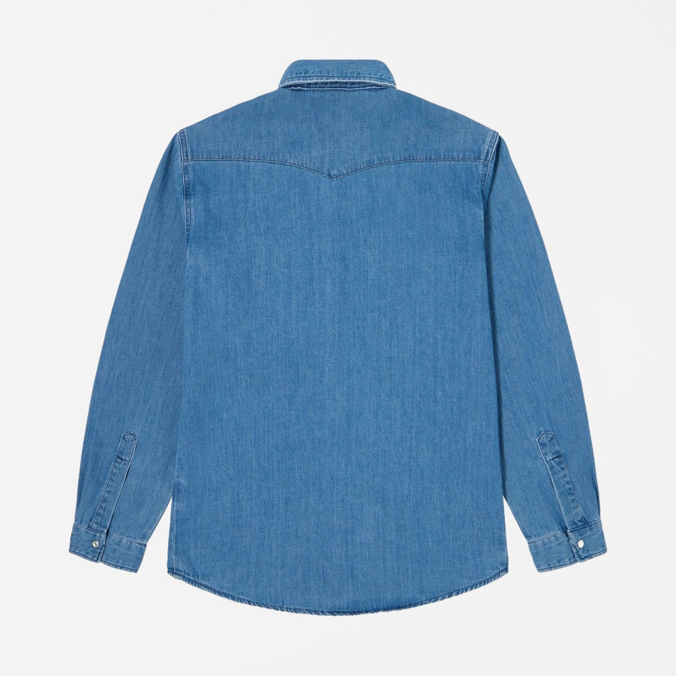 Edwin Western Shirt - Blue/Light Used