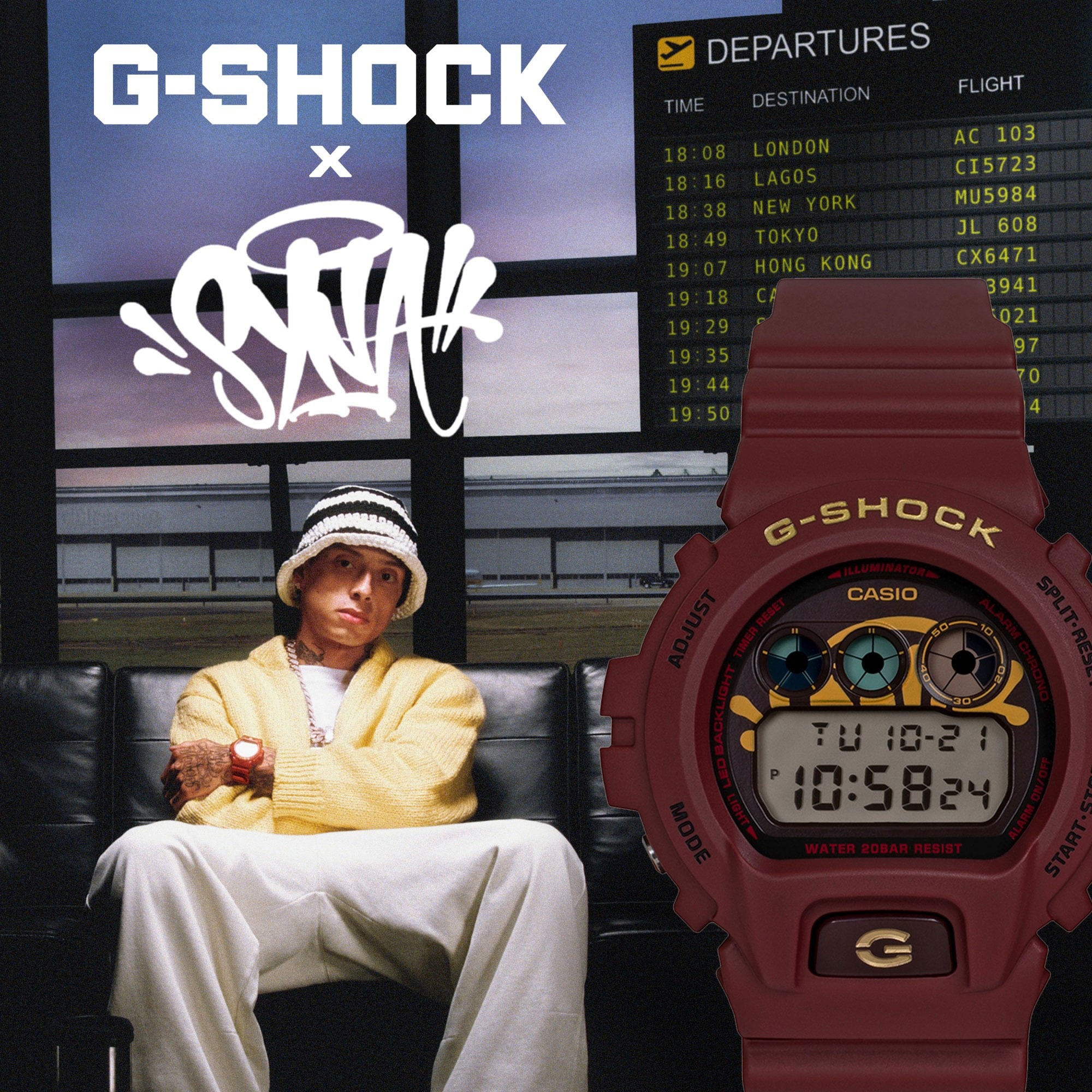 G-Shock x Central Cee DW-6900CC25-4ER Watch - Red