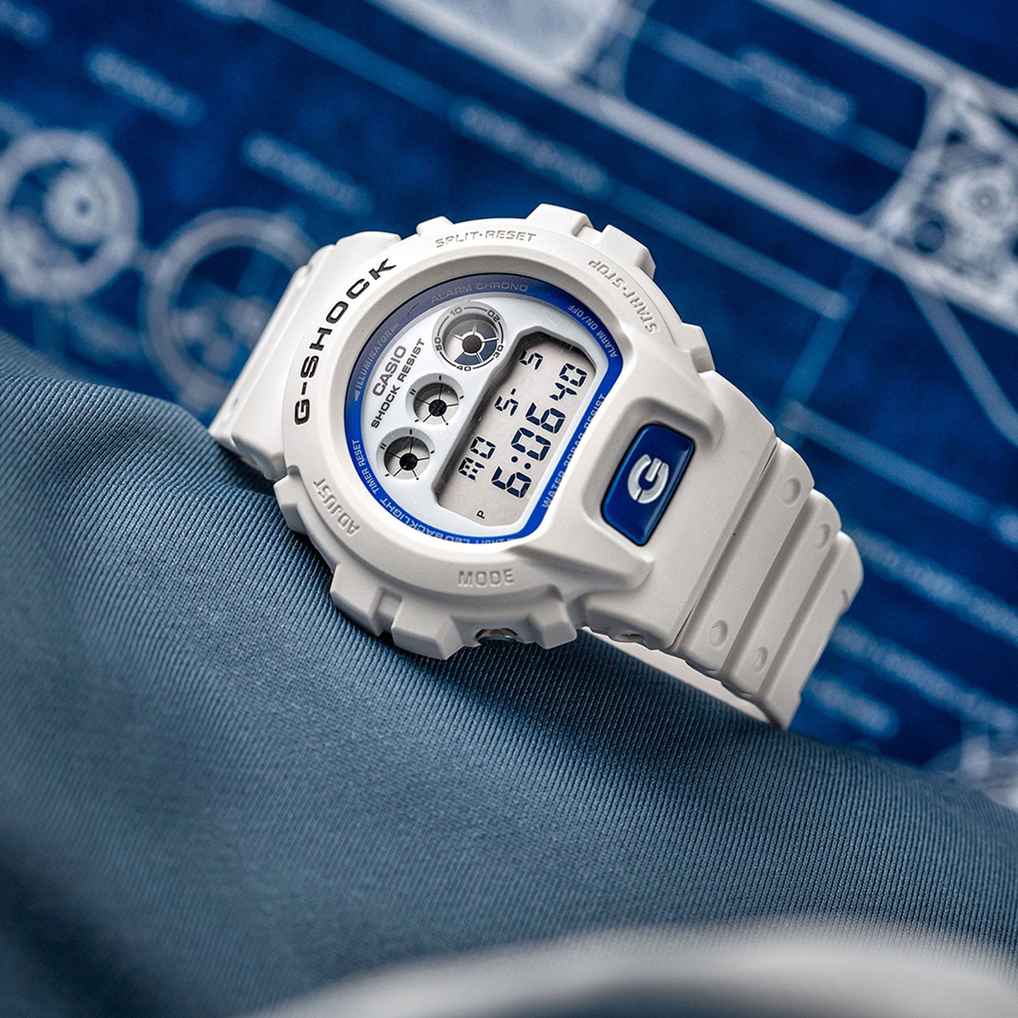 G Shock x The Fantastic Four First Steps DW-6900HDS-7ER Watch - White/Blue