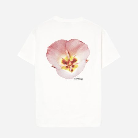 Gramicci Flower Loose Fit Short Sleeve Tee - White Gramicci Flower Loose Fit Short Sleeve Tee - White