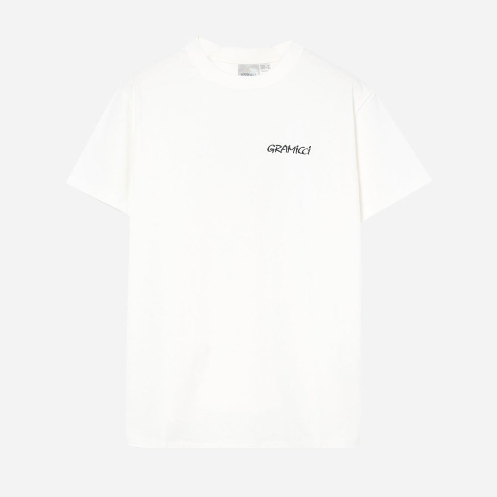 Gramicci Flower Loose Fit Short Sleeve Tee - White