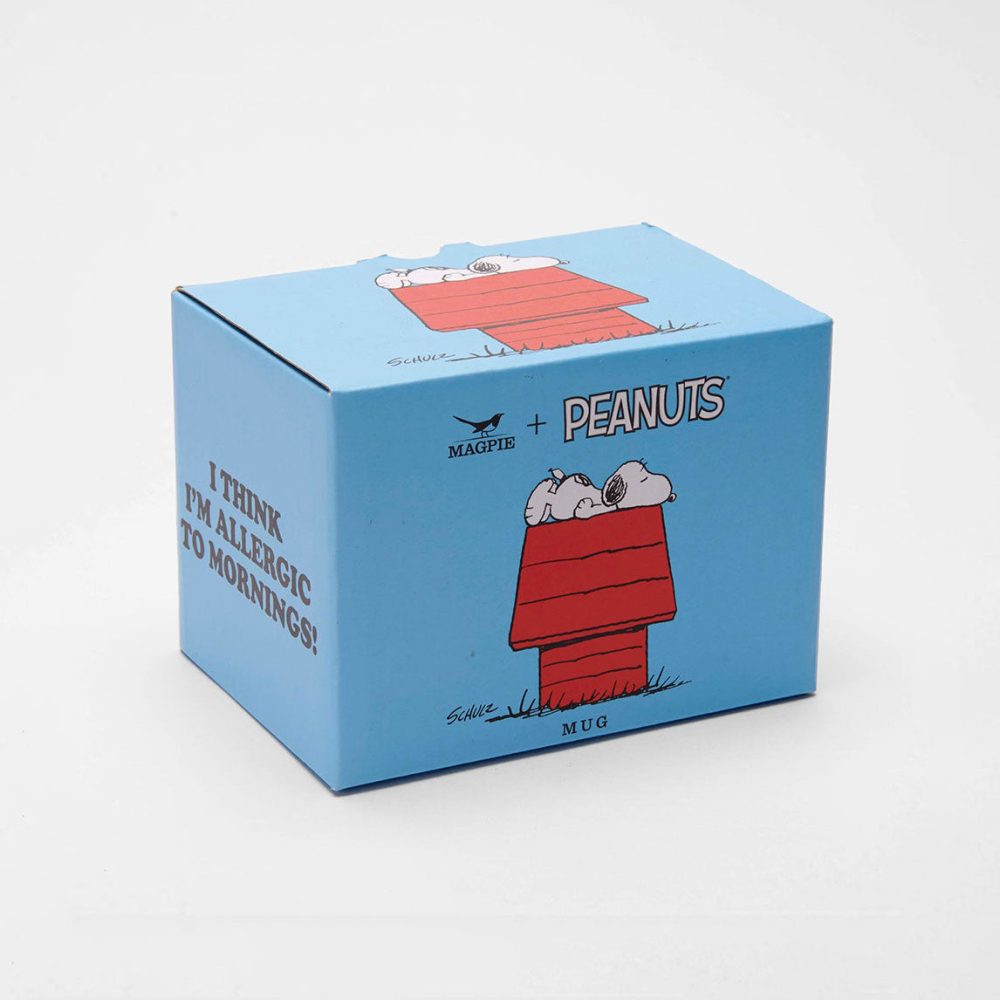 Magpie X Peanuts Allergic To Mornings Mug - White/Red