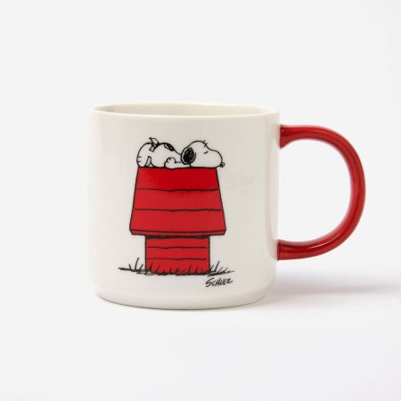Magpie X Peanuts Allergic To Mornings Mug - White/Red Magpie X Peanuts Allergic To Mornings Mug - White/Red