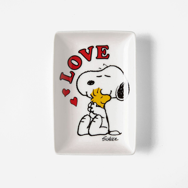 Magpie x Peanuts Rectangular Trinket Dish - Love