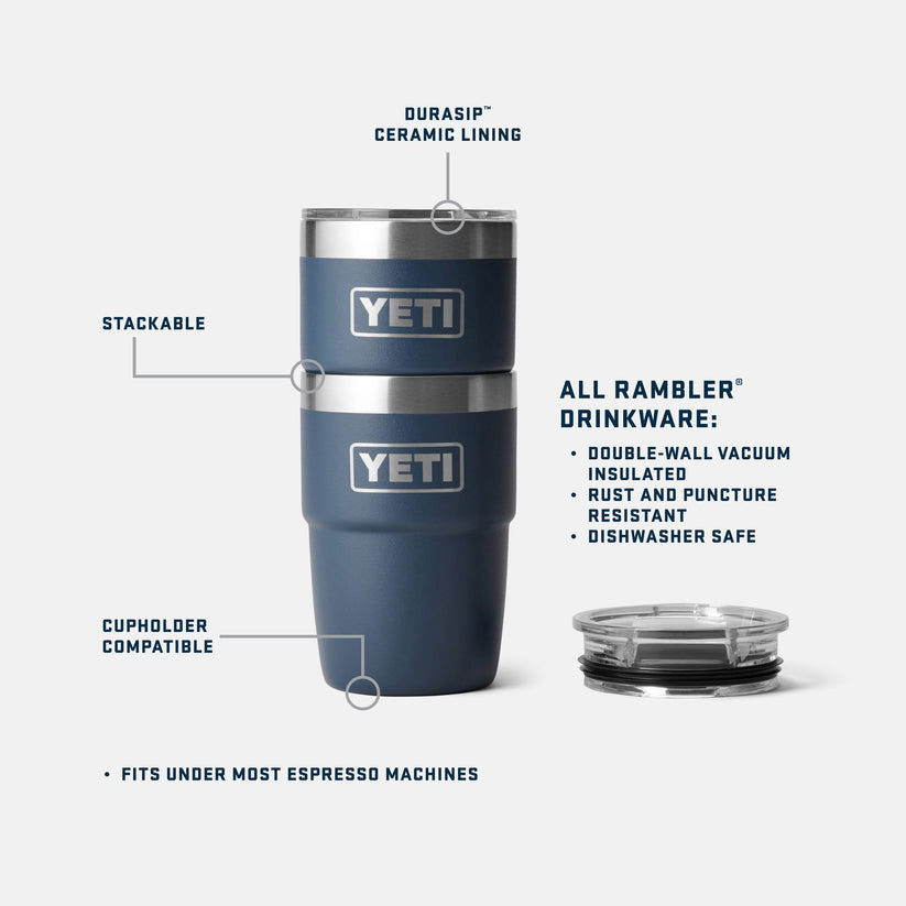 YETI Rambler 8 Oz Stackable Cup With DuraSip™ Ceramic Lining - King Crab YETI Rambler 8 Oz Stackable Cup With DuraSip™ Ceramic Lining - King Crab