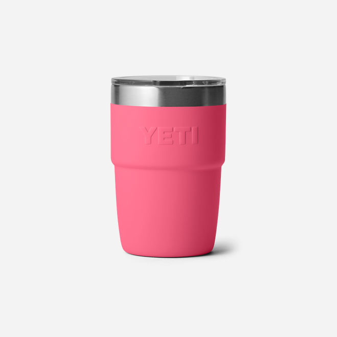 YETI Rambler 8 Oz Stackable Cup With DuraSip™ Ceramic Lining - Tropical Pink
