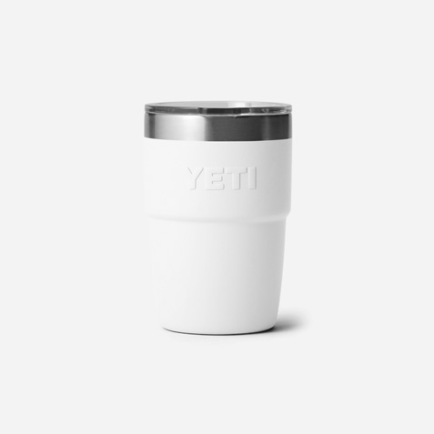 YETI Rambler 8 Oz Stackable Cup With DuraSip™ Ceramic Lining - White