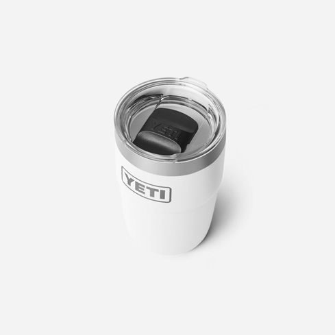 YETI Rambler 8 Oz Stackable Cup With DuraSip™ Ceramic Lining - White