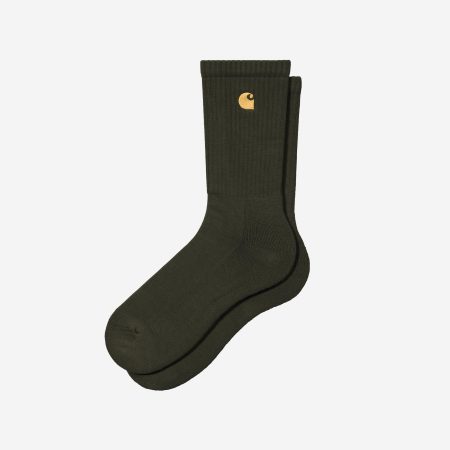Carhartt WIP Chase Sock - Olive/Gold
