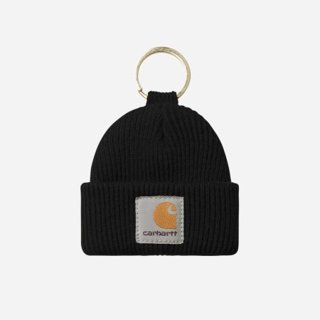 Carhartt WIP Mini Watch Hat Keychain - Black Carhartt WIP Mini Watch Hat Keychain - Black