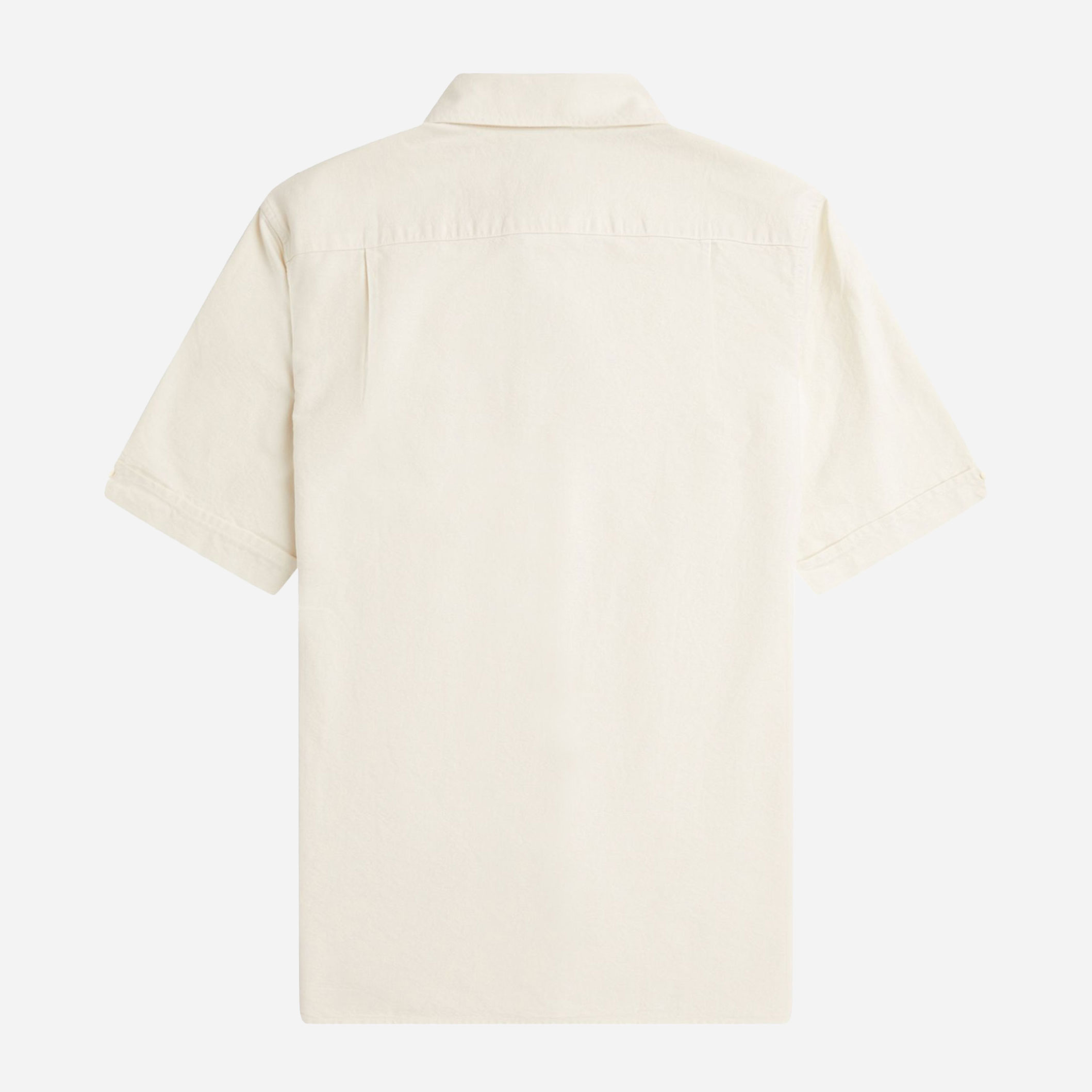 Fred Perry Short Sleeve Oxford Shirt - Ecru