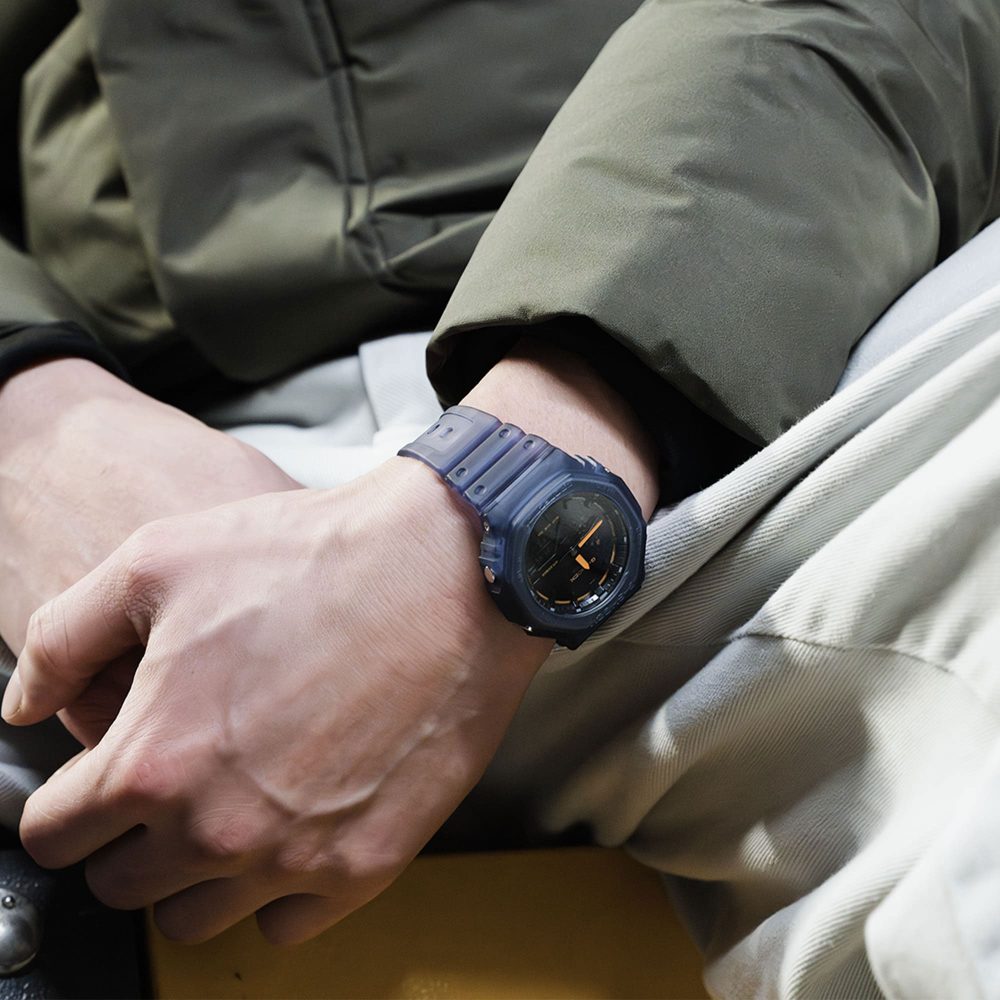 G Shock GA-2100K-2AER Watch - Smoke Blue
