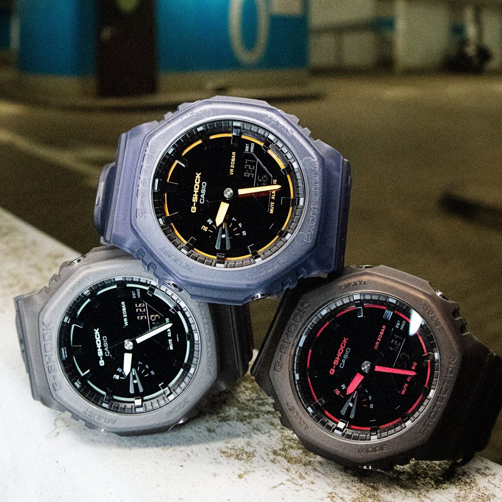 G Shock GA-2100K-2AER Watch - Smoke Blue