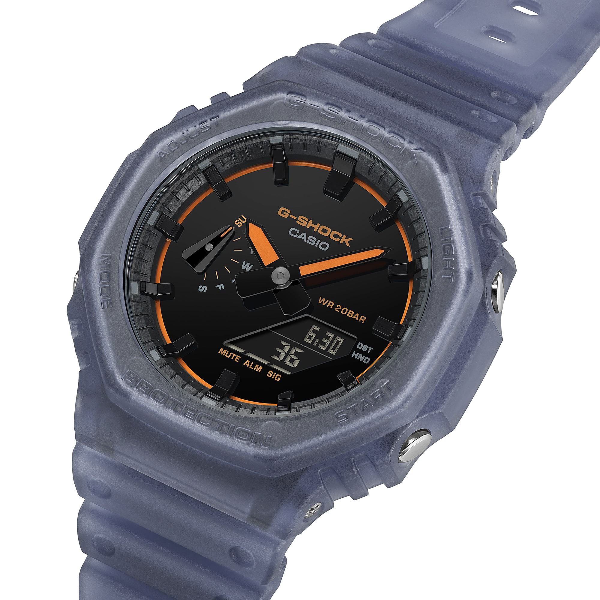 G Shock GA-2100K-2AER Watch - Smoke Blue