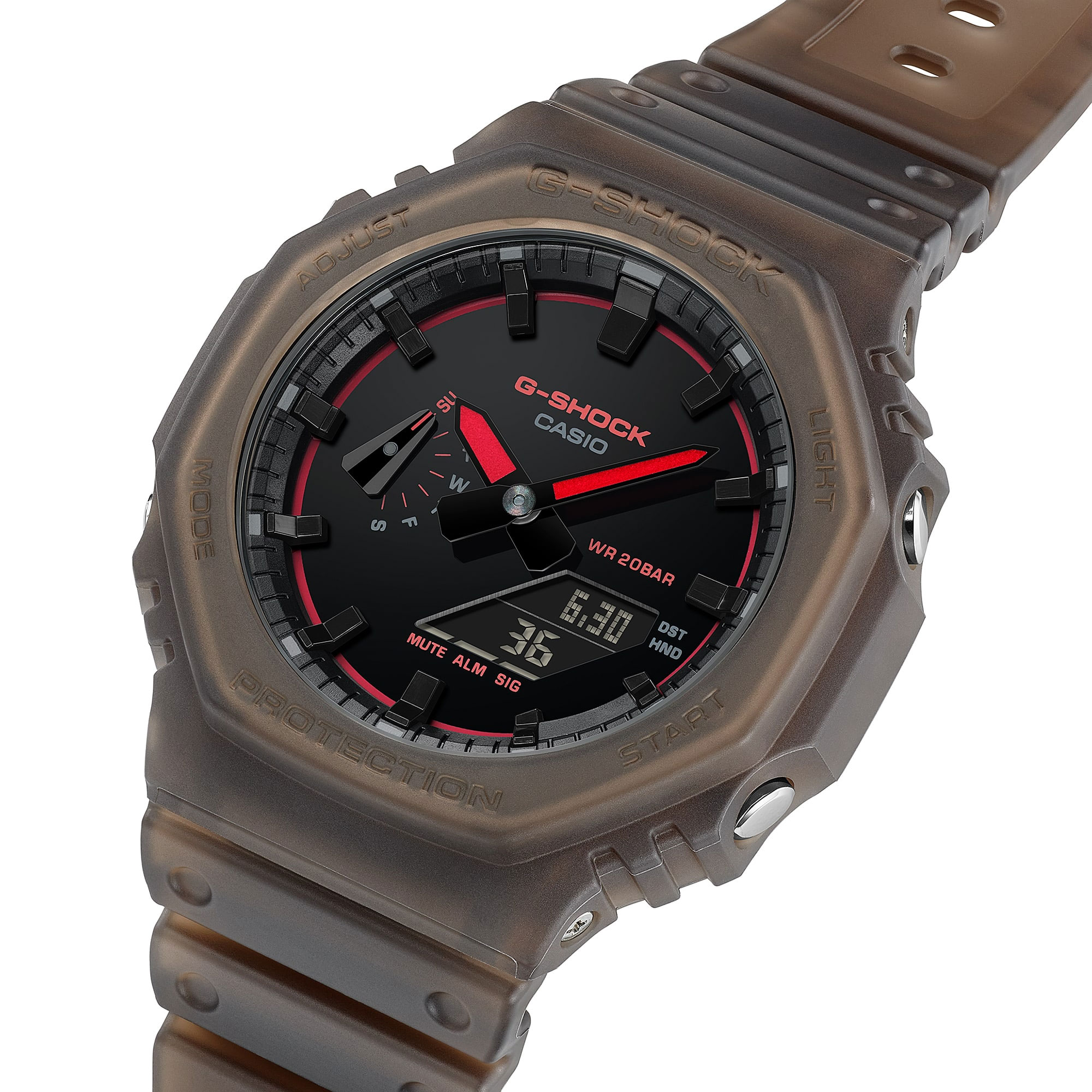 G Shock GA-2100K-5AER Watch - Smoke Brown