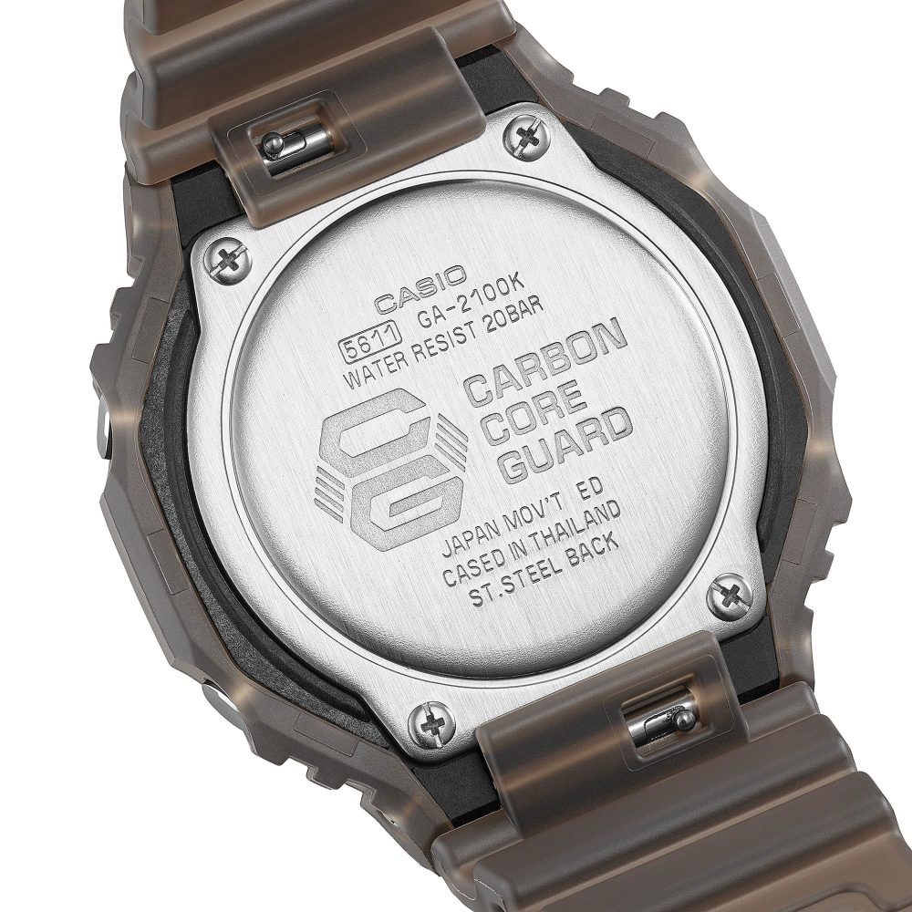 G Shock GA-2100K-5AER Watch - Smoke Brown