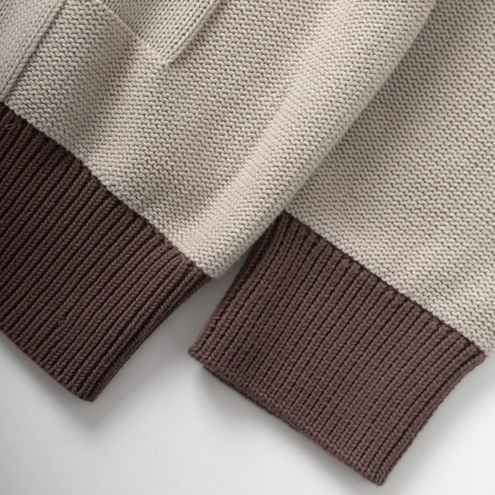Service Works Check Panel Cardigan - Mushroom