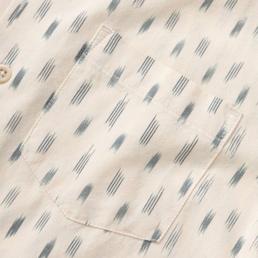Service Works Ikat Short Sleeve Shirt - White